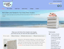 Tablet Screenshot of coastallinen.com